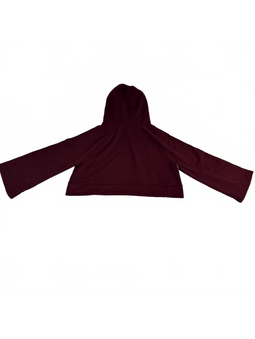 Athleta Women's Maroon Cropped Hoodie Sweatshirt Size Small